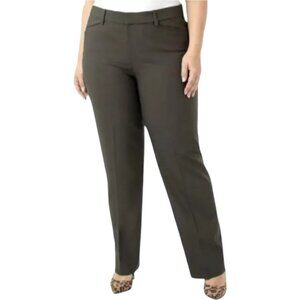 Liverpool Harper Bootcut Dress/Career Pants - Peat (Olive) Green - 12/31